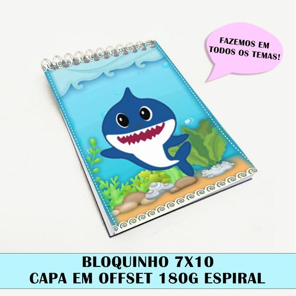 Bloquinho para festa tema baby shark