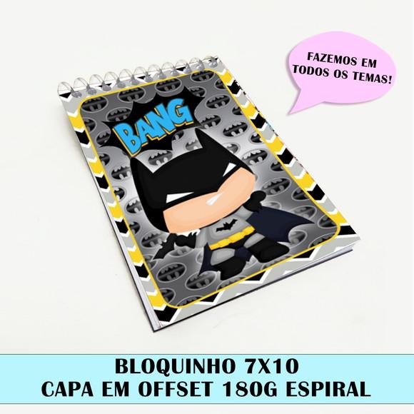 Bloquinho para festa tema batman
