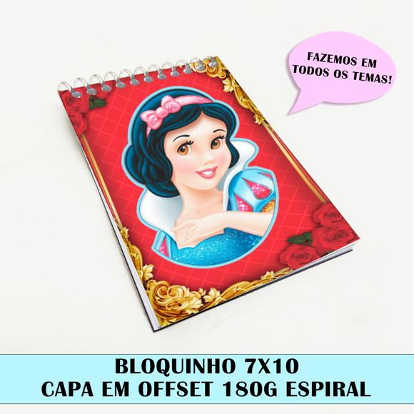 Bloquinho Para Festa Tema Branca De Neve