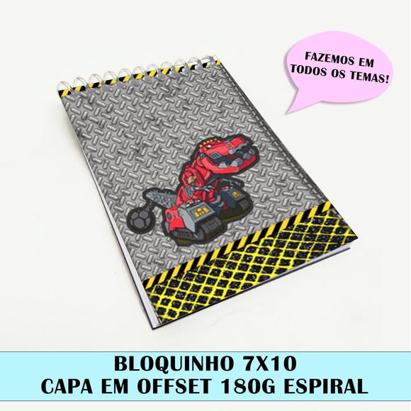 Bloquinho para festa tema dinotrux