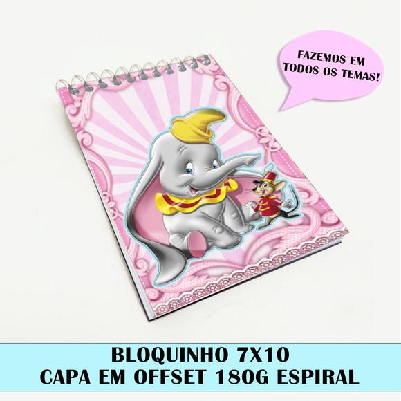 Bloquinho Para Festa Tema Dumbo
