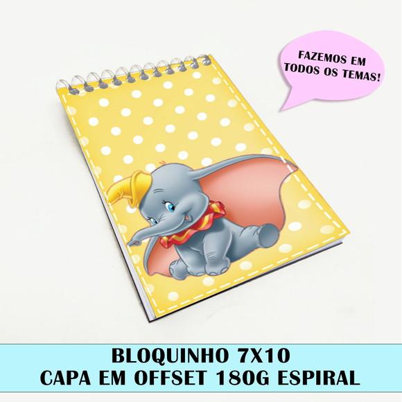 Bloquinho para Festa Tema Dumbo