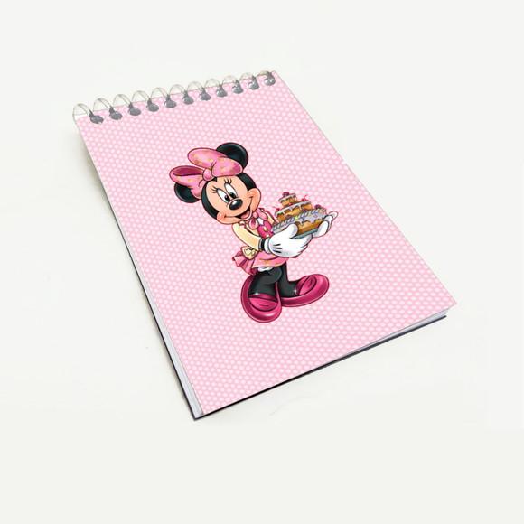 Bloquinho para Festa Tema Minnie Confeiteira