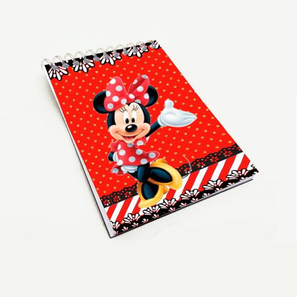 Bloquinho para Festa Tema Minnie Vermelha