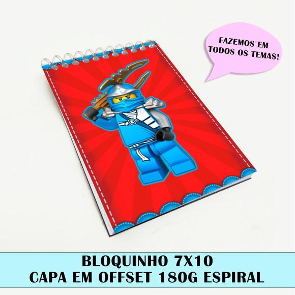Bloquinho para Festa Tema Ninjago