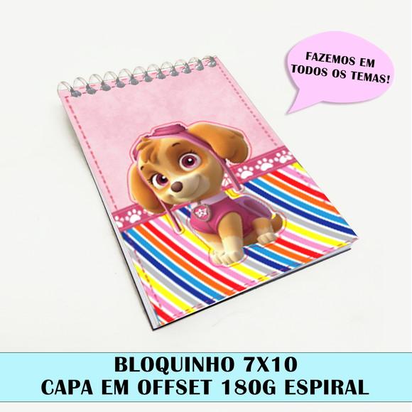 Bloquinho para festa tema patrulha canina