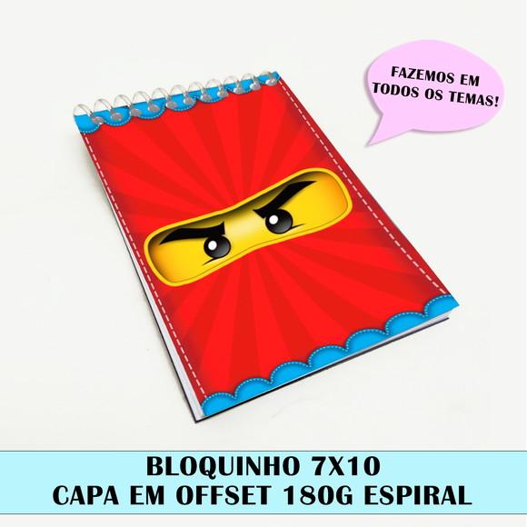 Bloquinho para Festa Tema Ninjago