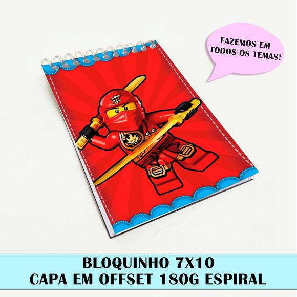 Bloquinho para Festa Tema Ninjago