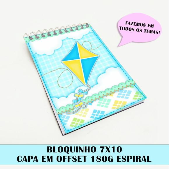 Bloquinho para Festa Tema Pipa e Catavento