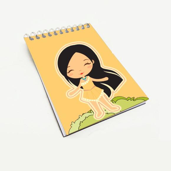 Bloquinho para Festa Tema Pocahontas