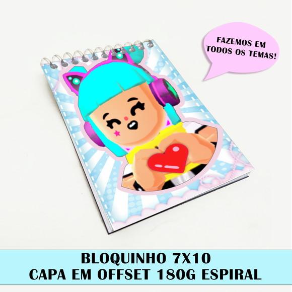 Bloquinho para festa tema pk xd