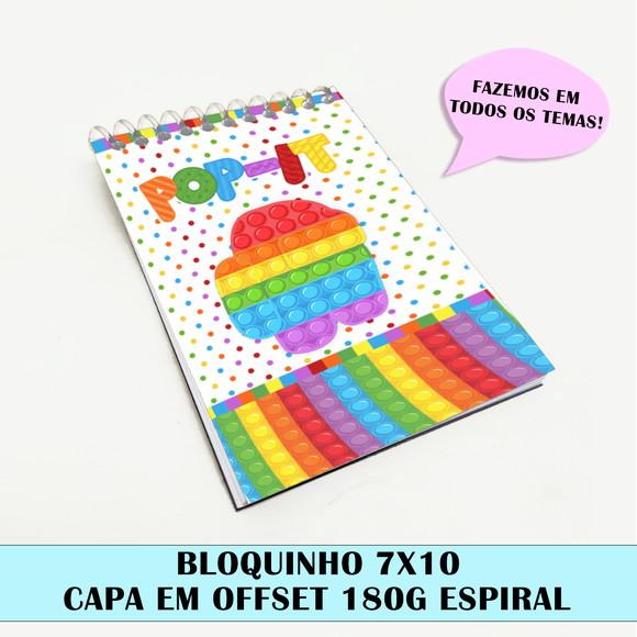 Bloquinho para festa tema pop it