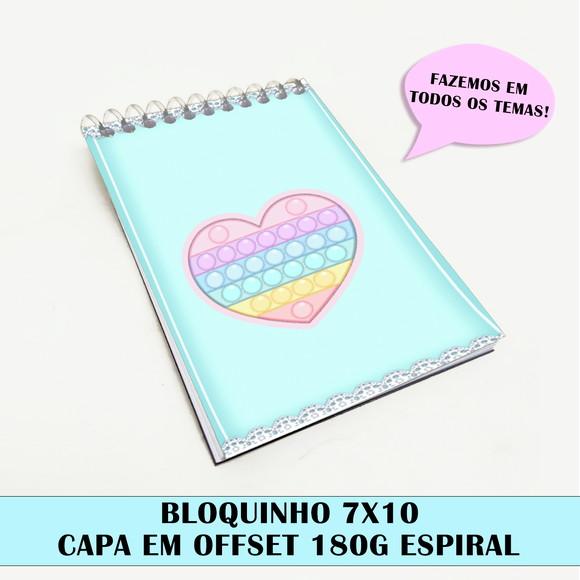 Bloquinho para festa tema pop it