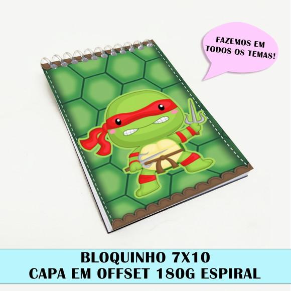 Bloquinho Para Festa Tema Tartaruga Ninja