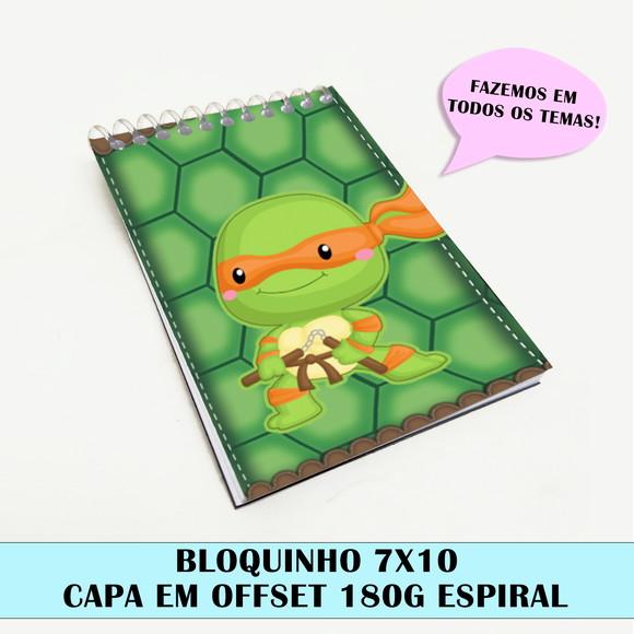Bloquinho Para Festa Tema Tartaruga Ninja