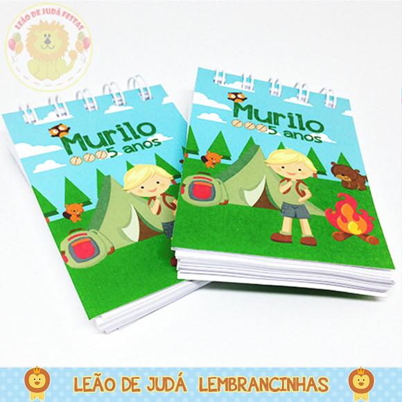 Bloquinho Tema Acampamento