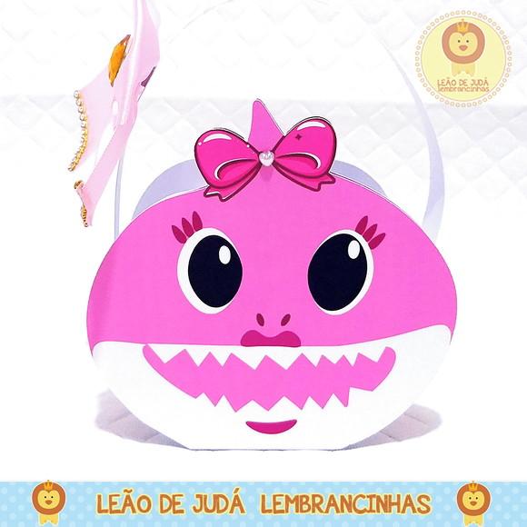 Bolsinha tema Baby Shark Menina