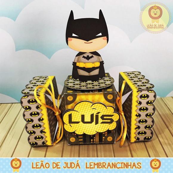 Caixa bala com aplique 3D Batman