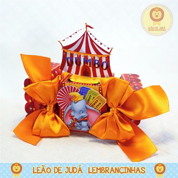 Caixa bala com aplique 3D Dumbo