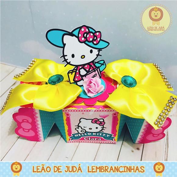 Caixa Bala com Aplique 3d Hello Kitty