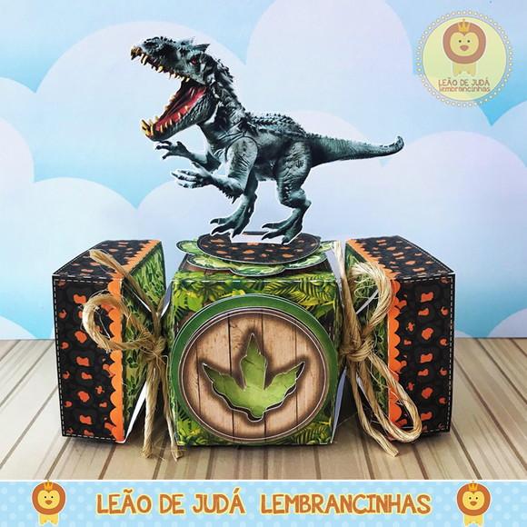 Caixa Bala Com Aplique 3d Jurassic Park