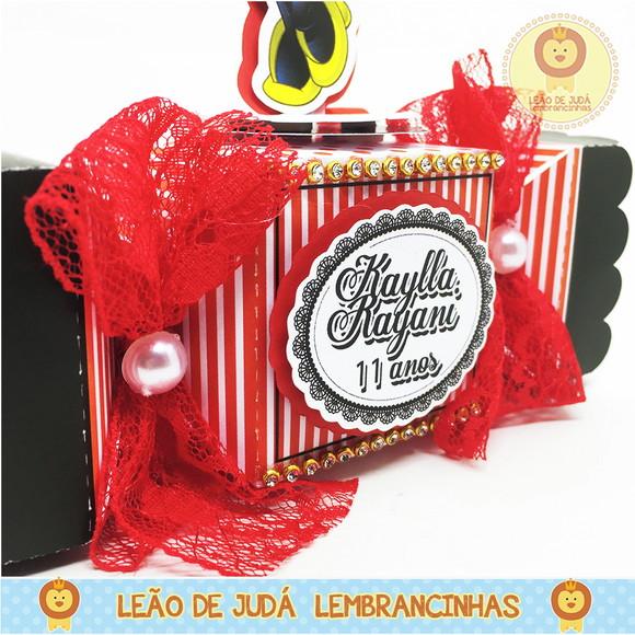 Caixa bala com aplique 3D Minnie modelo2