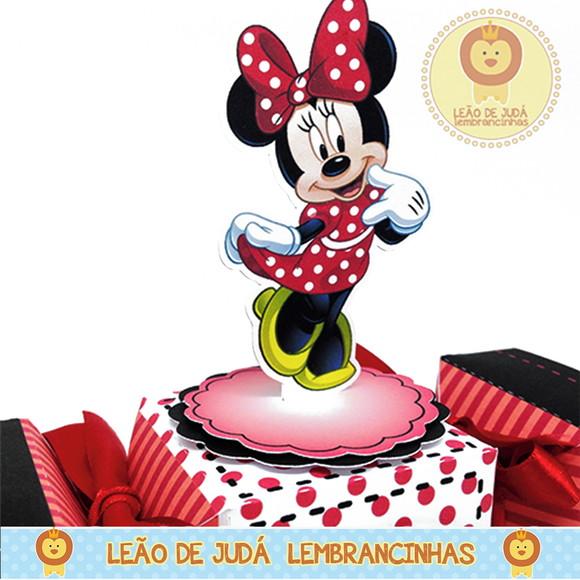 Caixa bala com aplique 3D Minnie