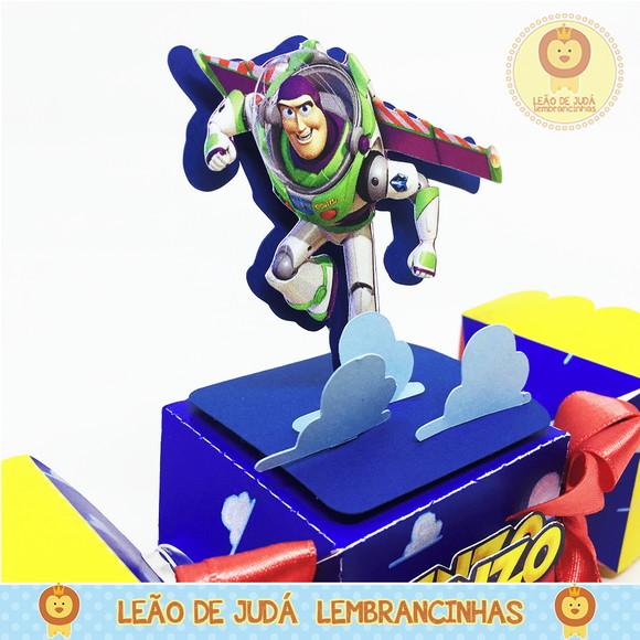Caixa bala com aplique 3D tema toy story