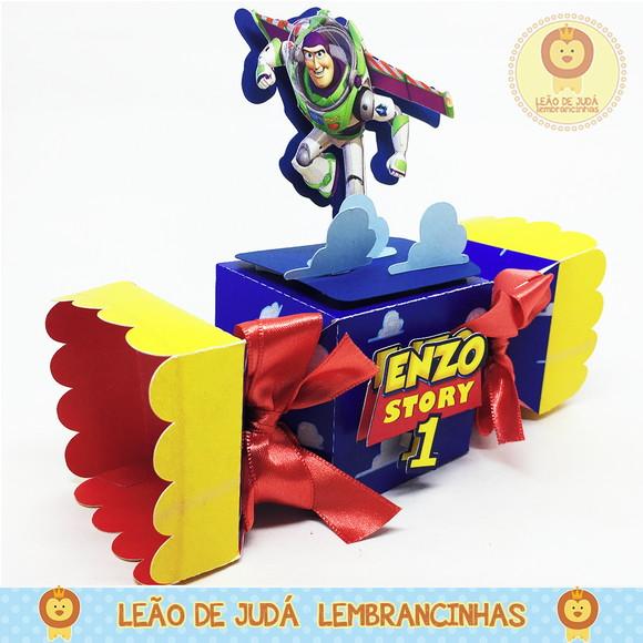 Caixa bala com aplique 3D tema toy story