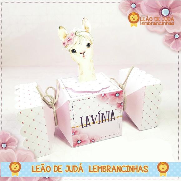 Caixa bala com aplique LHAMA