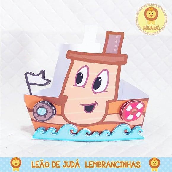Caixa Barquinho 3 palavrinhas