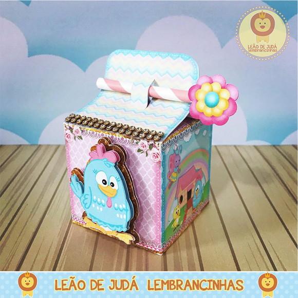 Caixa Belga tema Galinha Pintadinha