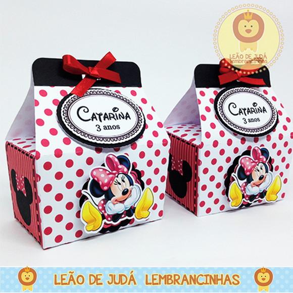 Caixa Catarina tema Minnie