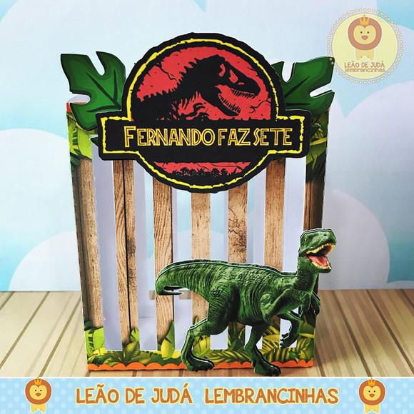 Caixa Gaiola Tema Jurassic Park