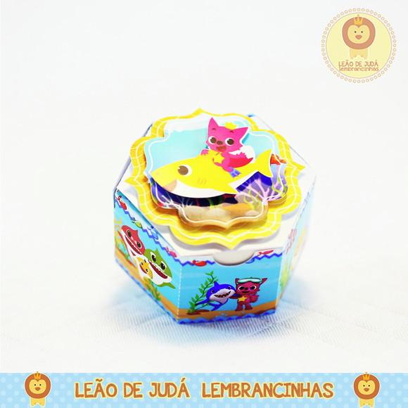 Caixa Hexagonal tema Baby Shark