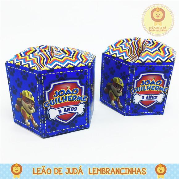 Caixa Hexagonal tema Patrulha canina