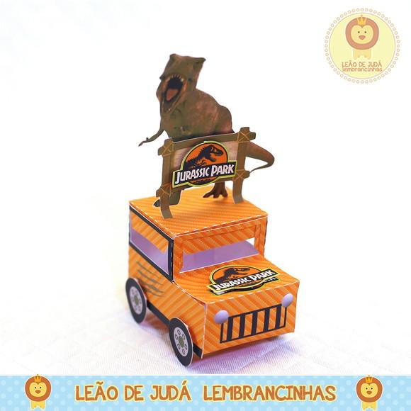 Caixa Jeep Tema Jurassic Park