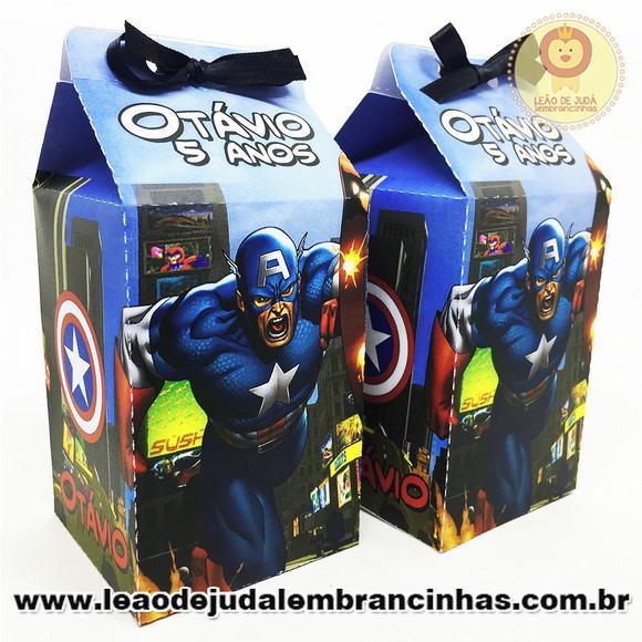 Caixa milk Capitão America