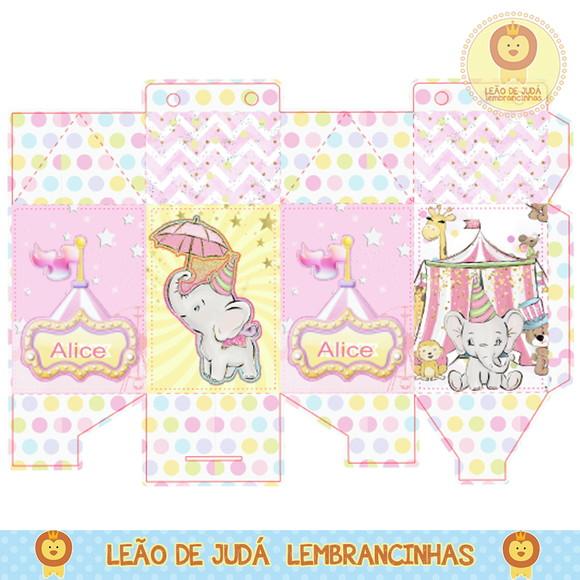 Caixa milk circo menina