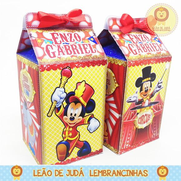 Caixa Milk Circo do Mickey