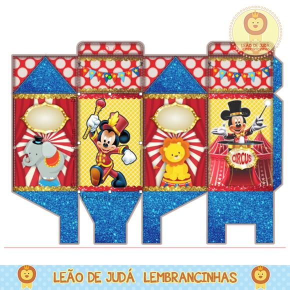 Caixa milk circo do mickey