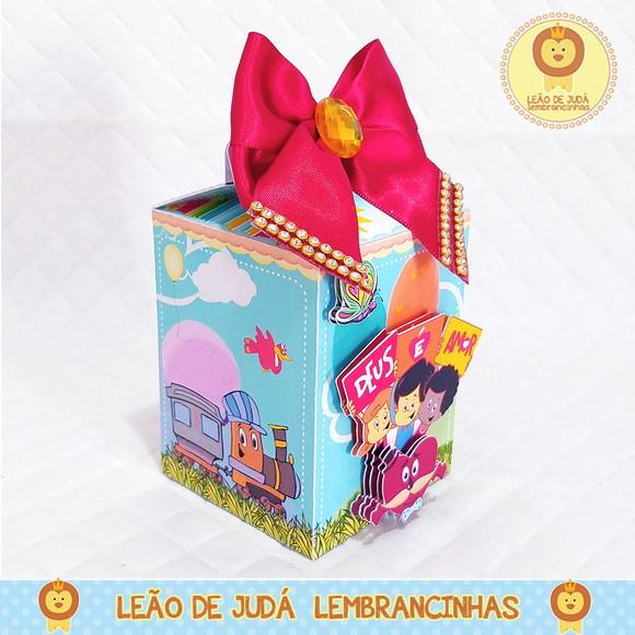 Caixa Milk Com aplique 3 Palavrinhas