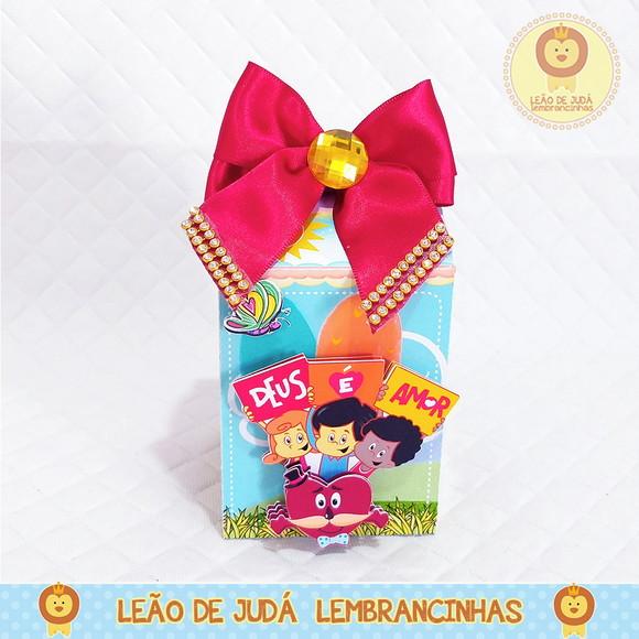 Caixa Milk Com aplique 3 Palavrinhas