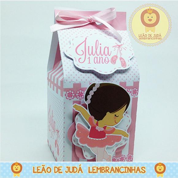 Caixa Milk Com aplique bailarina modelo 2