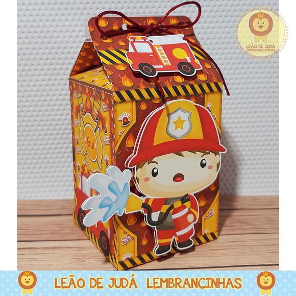 Caixa Milk Com aplique Bombeiro