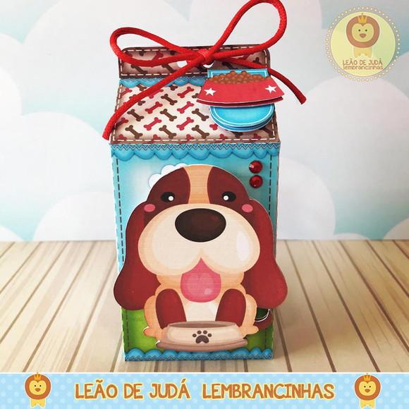 Caixa Milk Com aplique Cachorrinho