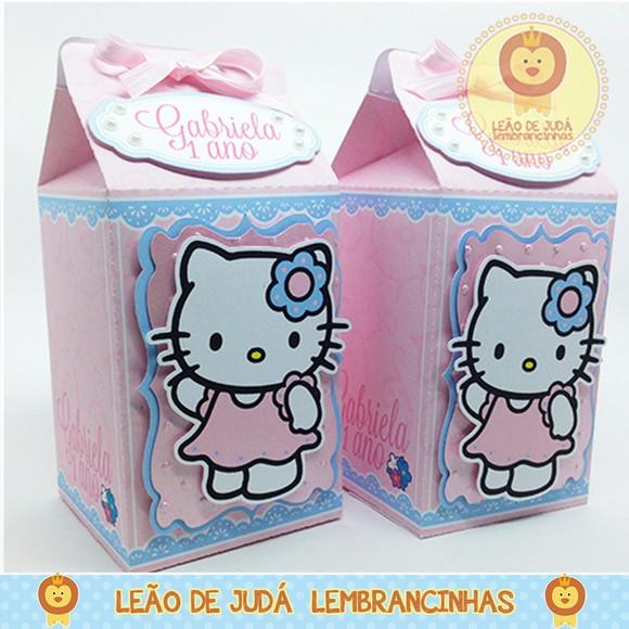 Caixa Milk com Aplique Hello Kitty