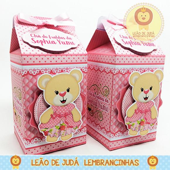 Caixa Milk Com aplique jardim da Ursa