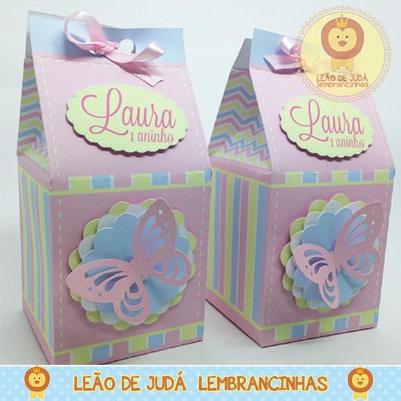 Caixa Milk Com aplique Jardim