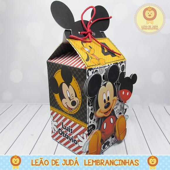 Caixa Milk Com aplique Mickey